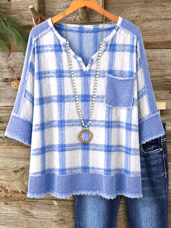Harbor Plaid Easy Top