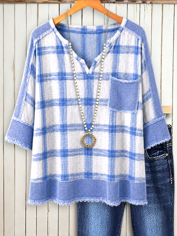 Harbor Plaid Easy Top