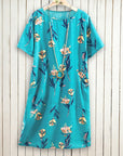 Coastal Bloom Shift Dress Top
