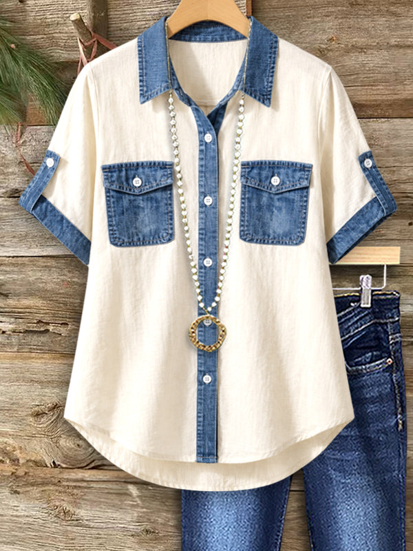 Denim Breeze Utility Shirt