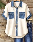 Denim Breeze Utility Shirt