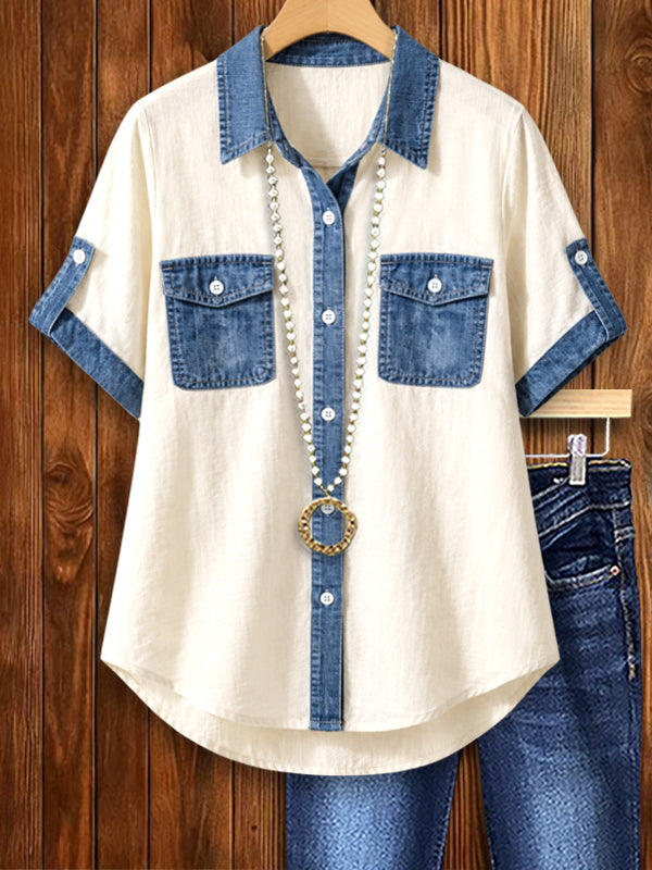 Denim Breeze Utility Shirt