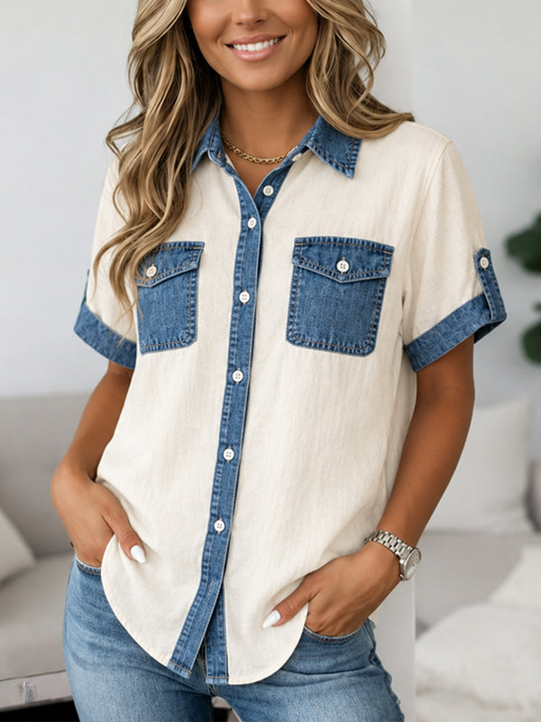 Denim Breeze Utility Shirt