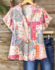 Cottage Charm Ruffle Blouse