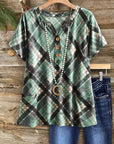 Evergreen Plaid Everyday Top