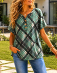 Evergreen Plaid Everyday Top