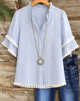 Striped Lace Breeze Blouse