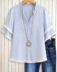 Striped Lace Breeze Blouse