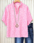 Sweet Apple Pop V-Neck Top