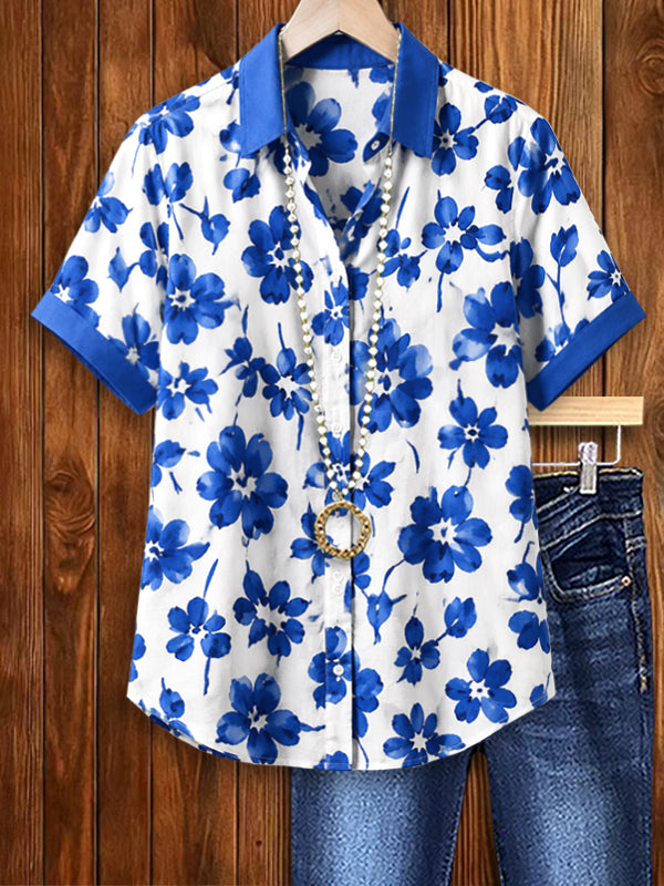 Blue Blossom Garden Shirt