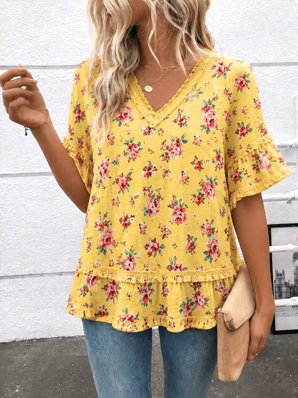 Sunny Meadow Ruffle Blouse