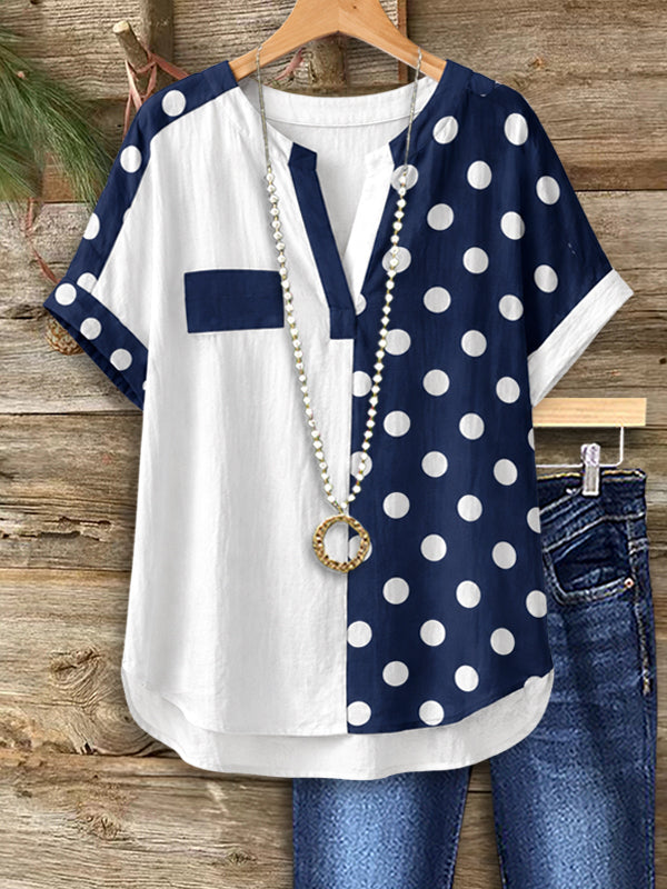 Nautical Split Dot Shirt