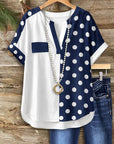 Nautical Split Dot Shirt