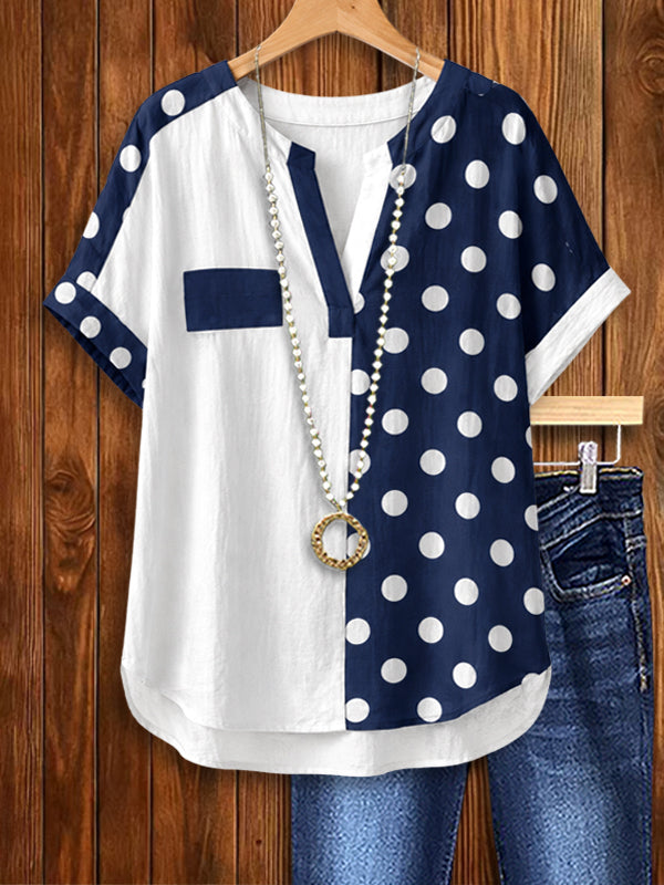 Nautical Split Dot Shirt