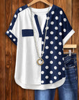 Nautical Split Dot Shirt