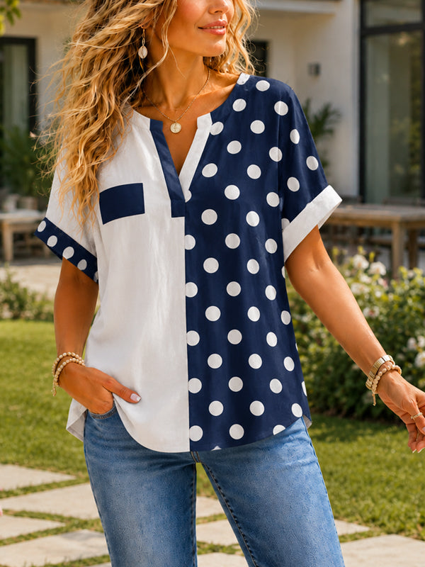 Nautical Split Dot Shirt