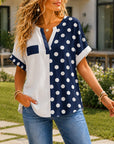 Nautical Split Dot Shirt
