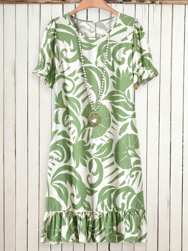 Tropical Leaf Relax Dress