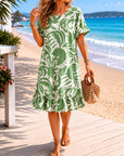 Tropical Leaf Relax Dress