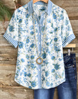 Coastal Bloom Short Sleeve Shirt