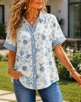 Coastal Bloom Short Sleeve Shirt