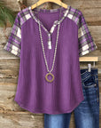 Purple Prairie Henley Top