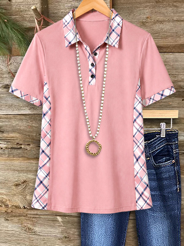 Sweet Rosy Polo Top