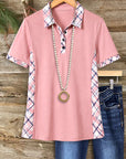 Sweet Rosy Polo Top