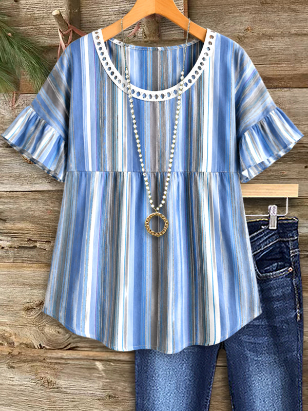 Seaside Breeze Babydoll Blouse
