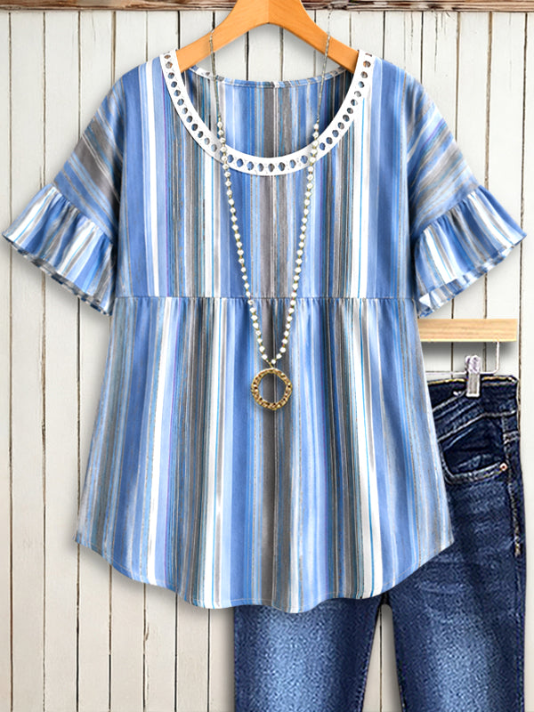 Seaside Breeze Babydoll Blouse