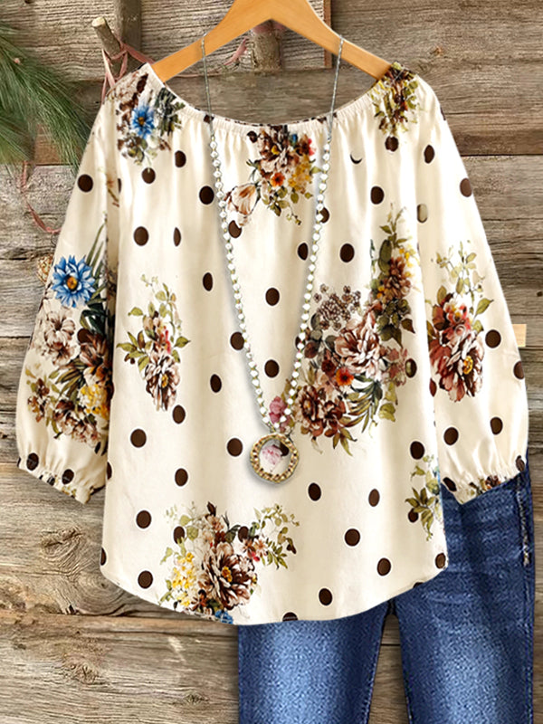 Autumn Bloom Casual Blouse