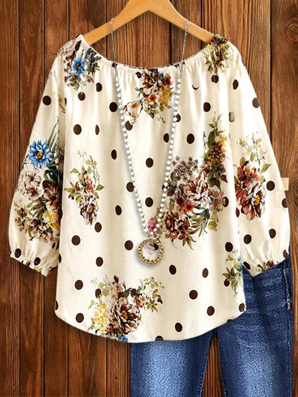 Autumn Bloom Casual Blouse