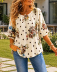 Autumn Bloom Casual Blouse