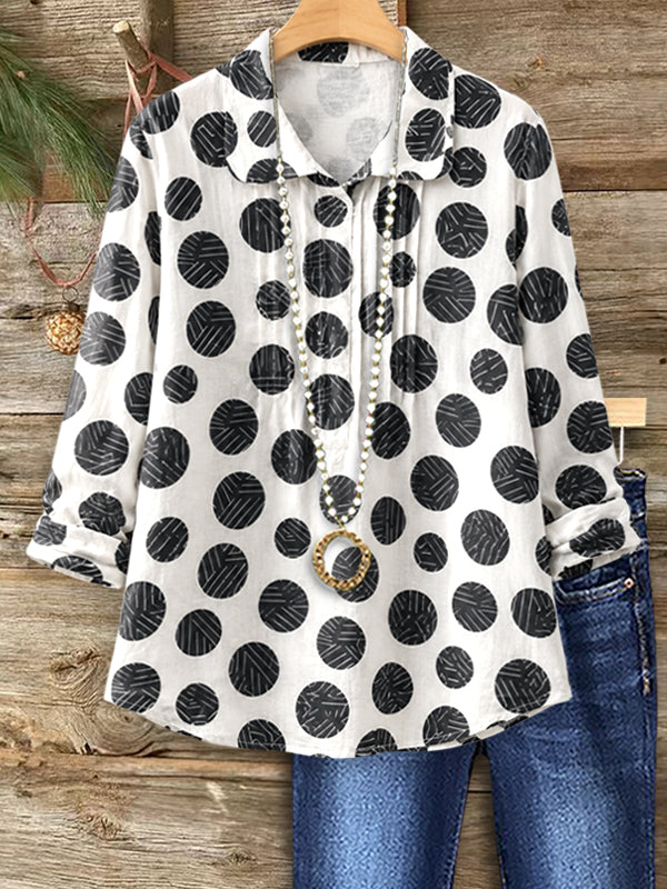 Classic Charm Polka Dot Shirt