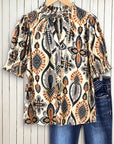 Desert Mosaic Smocked Blouse