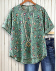 Wildflower Breeze Crew Neck Top