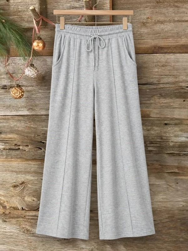 Drawstring Wide Leg Lounge Pants