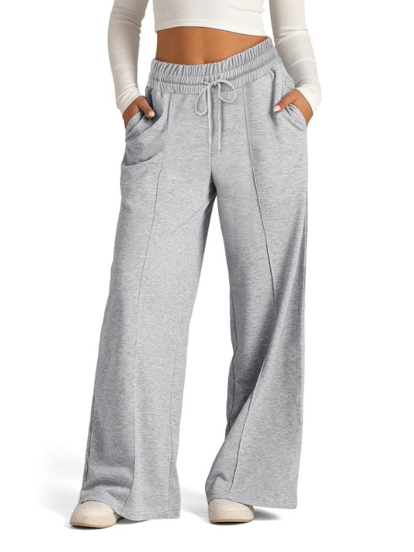 Drawstring Wide Leg Lounge Pants