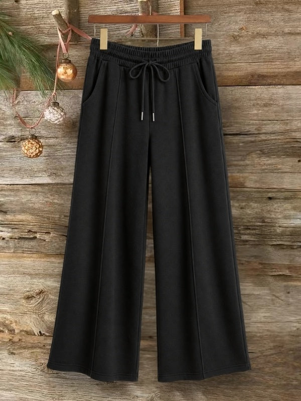 Drawstring Wide Leg Lounge Pants