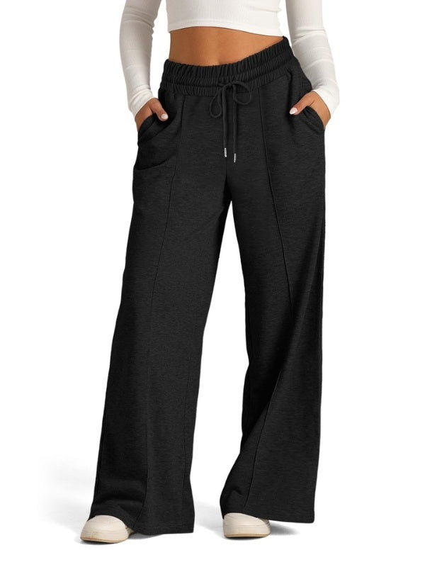 Drawstring Wide Leg Lounge Pants