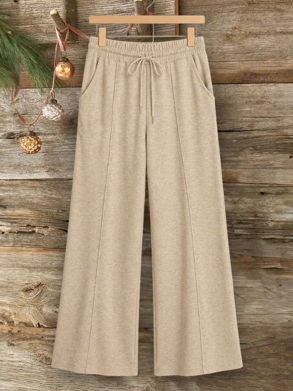 Drawstring Wide Leg Lounge Pants