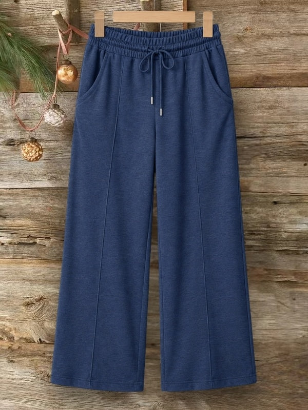 Drawstring Wide Leg Lounge Pants