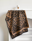 Leopard Patchwork Print Long Scarf