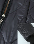 Sherpa Lined Quilted Hooded Coat