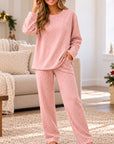Gingham Print Soft Thermal Lounge Set