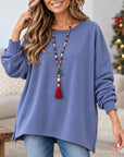 Oversized Crew Neck Thick Sweatshirt