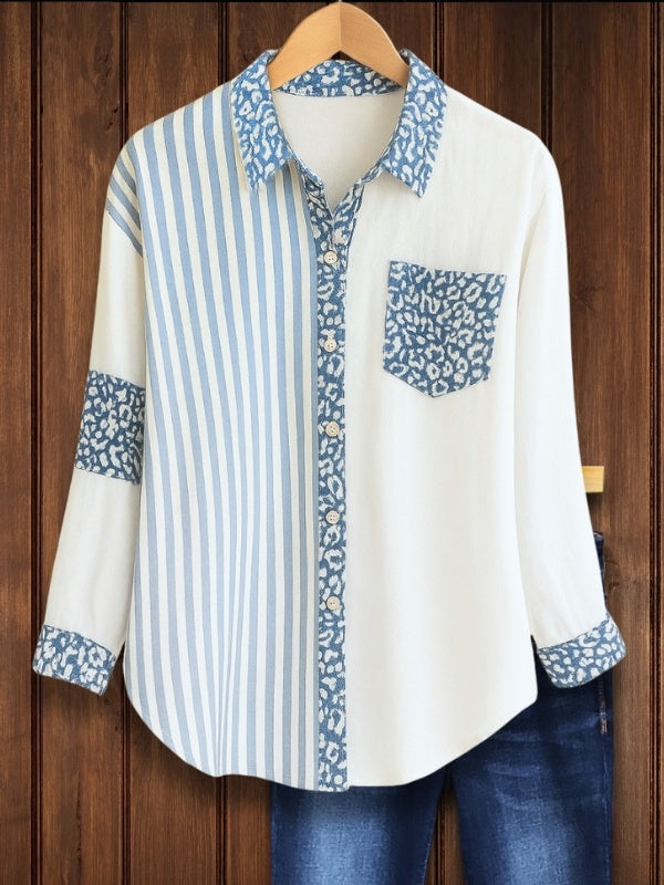 Leopard Stripe Fusion Shirt