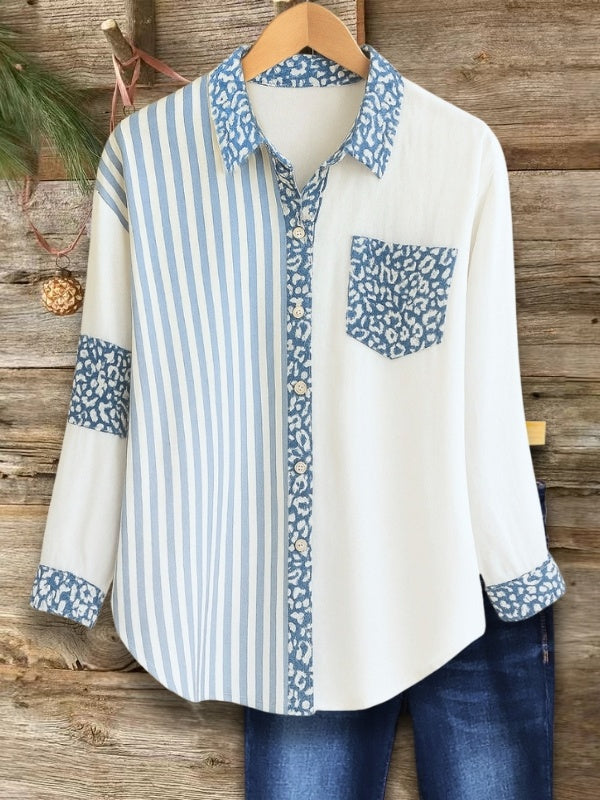 Leopard Stripe Fusion Shirt