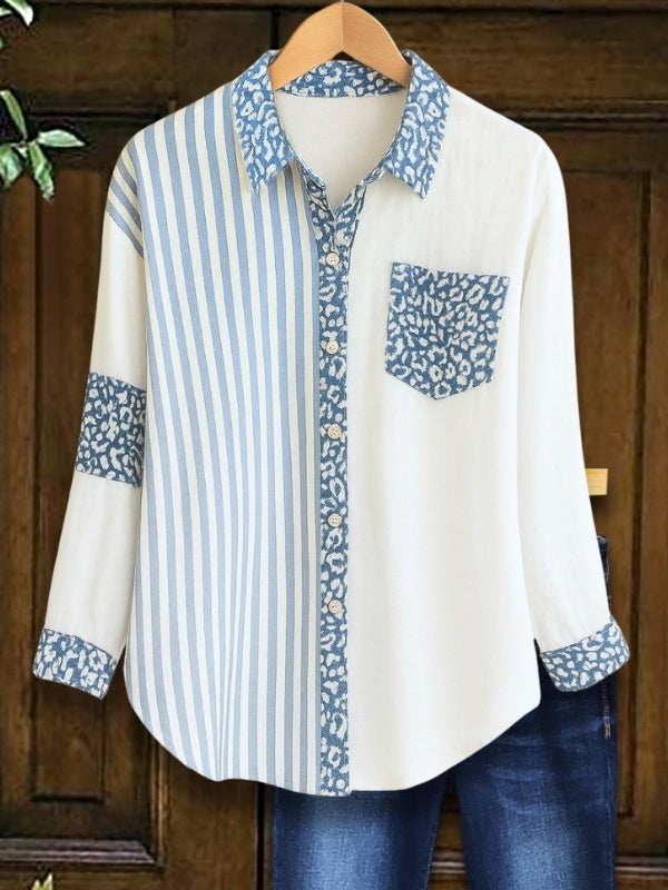 Leopard Stripe Fusion Shirt