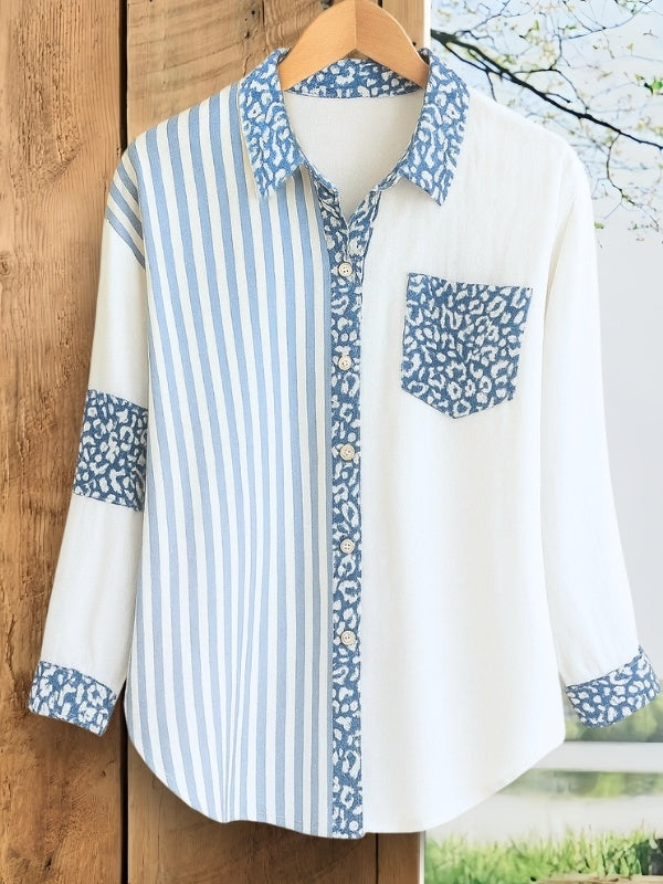 Leopard Stripe Fusion Shirt